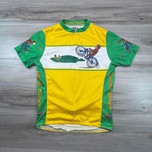 Kids Primal Curious George Cycling Jersey Short Sleeve Bike Shirt Size M